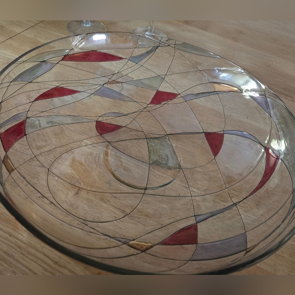 Partylite Mosaic Glassware - Large Bowl, Wine & Martini Glasses, Votive Holders - Picture 8 of 9